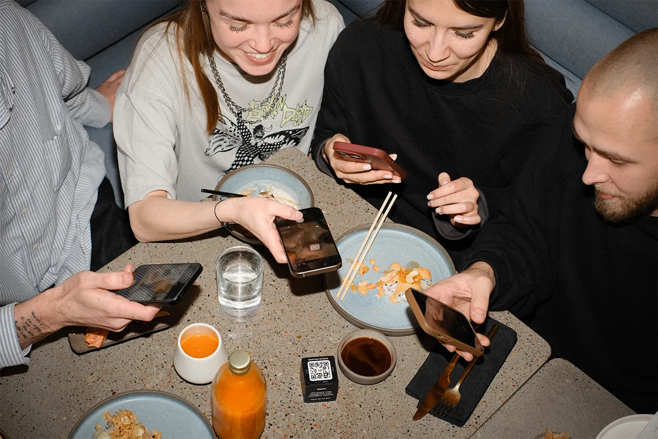 Интерфейс Resty — QR-меню и оплата в ресторане